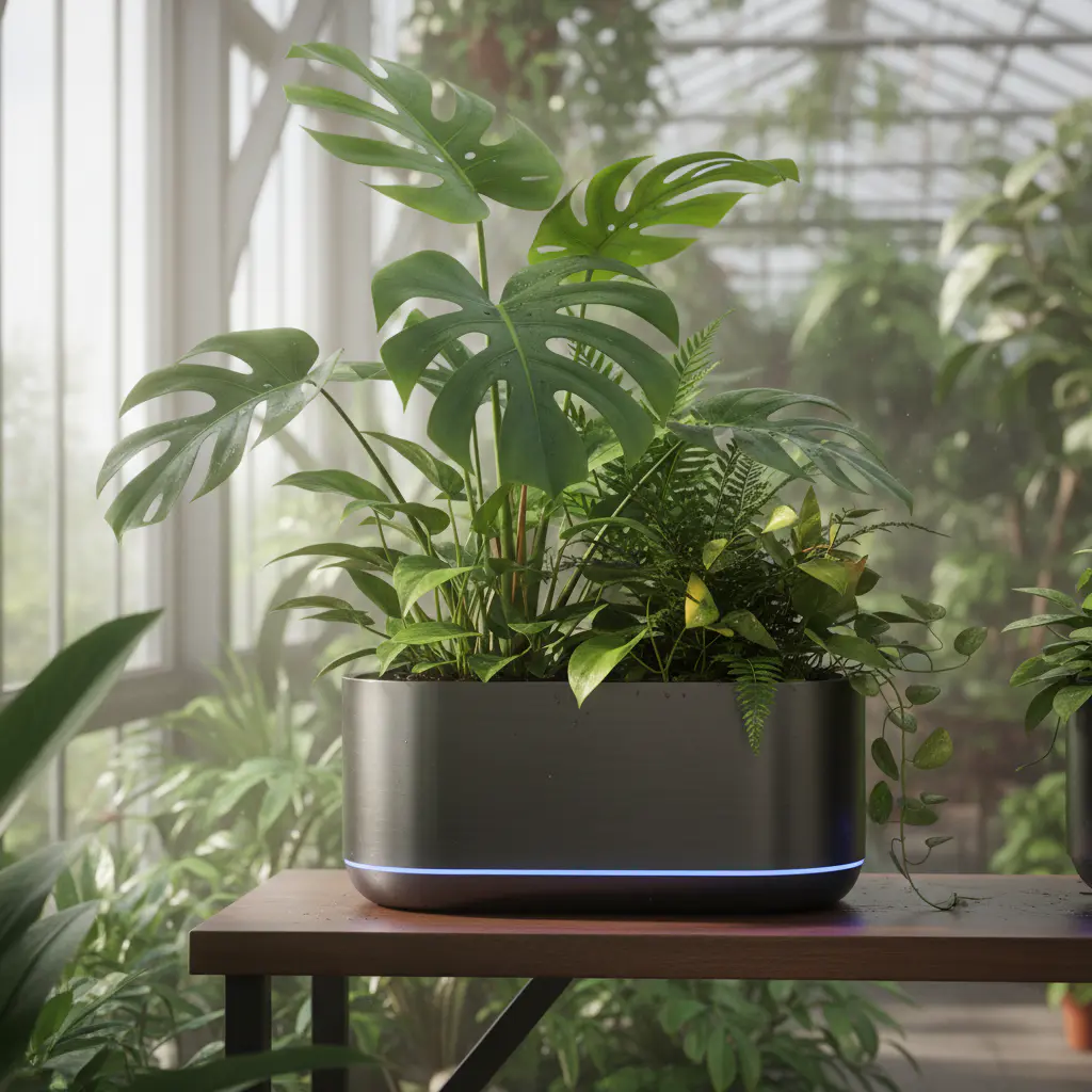 Smart self-watering planter
