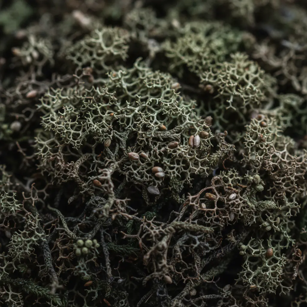 Preserved moss texture detail